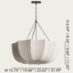 willy-vintage-linen-fabric-bowl-pendant-light