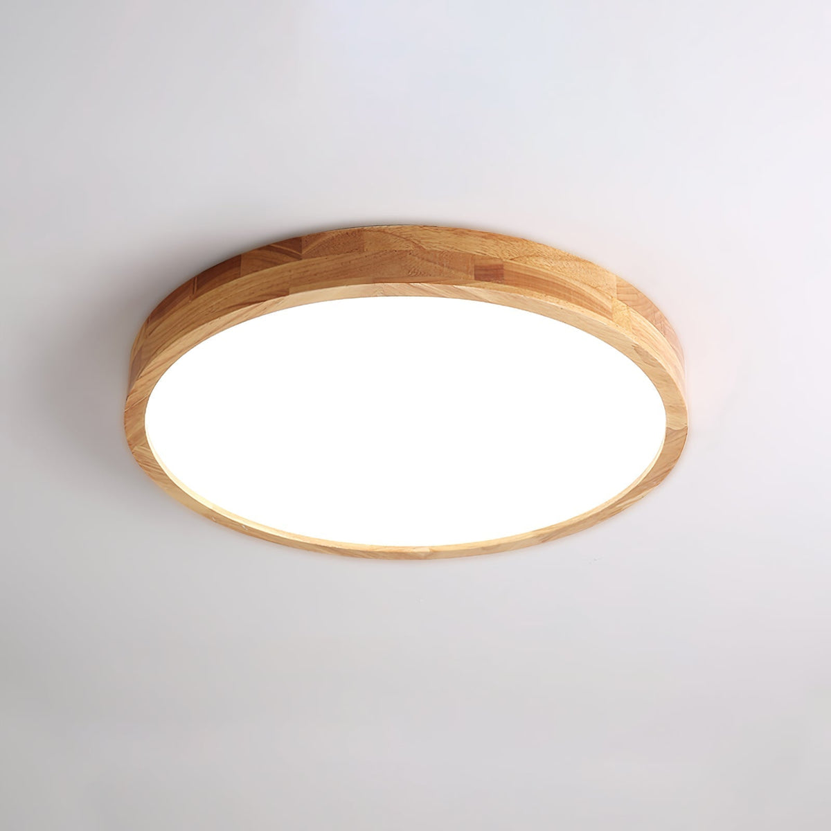Wooden Geometric Ceiling Light Round Square
