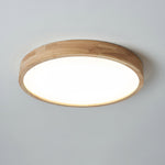 Wooden Geometric Ceiling Light Round Square