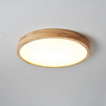 Wooden Geometric Ceiling Light Round Square