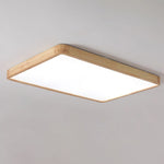 Wooden Geometric Ceiling Light Round Square