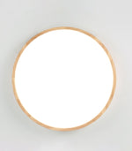 Wooden Geometric Ceiling Light Round Square