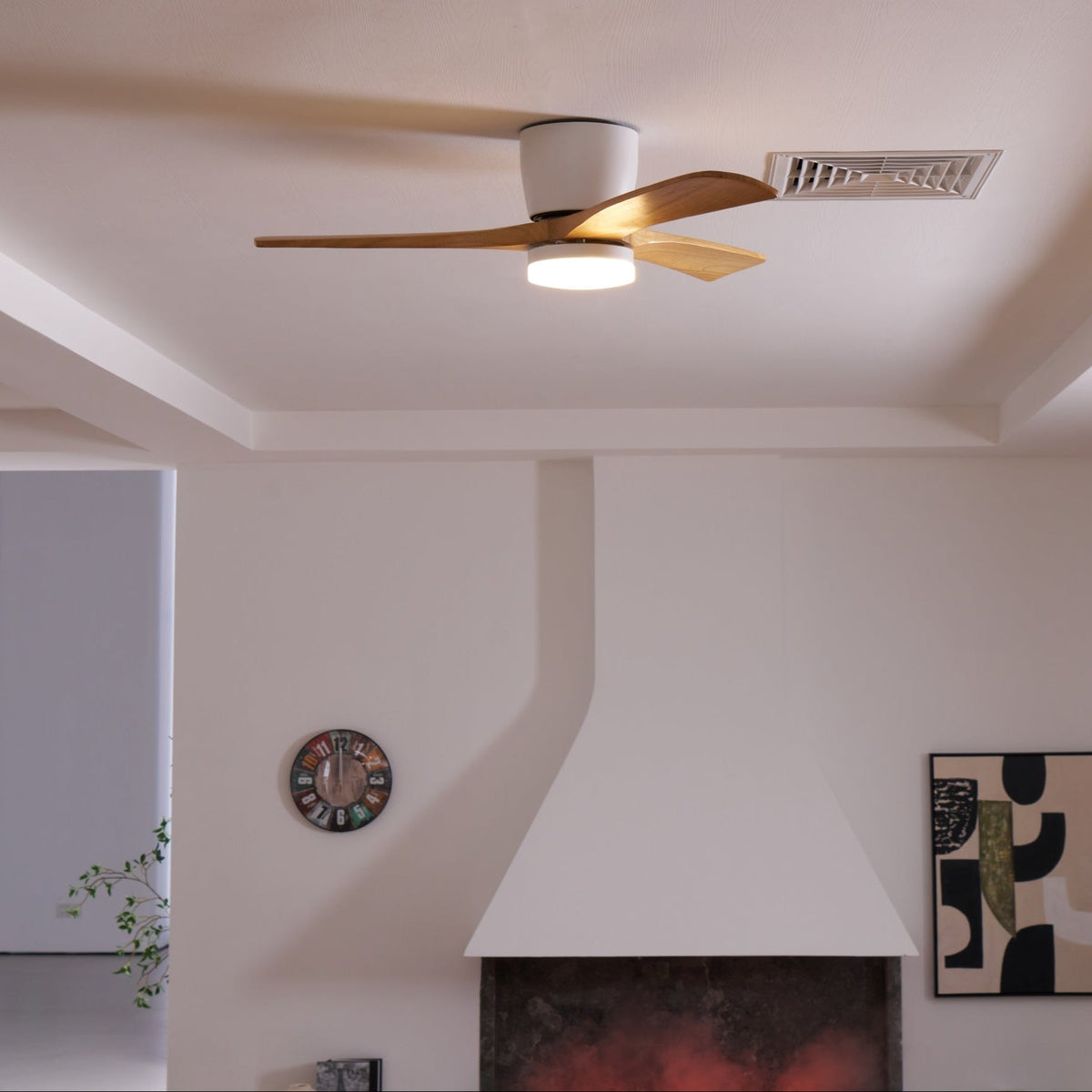 Nordic Wooden 42 48 Ceiling Fan Light 25027480