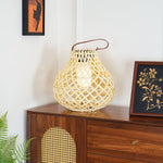 Woven Sphere Solar Lantern Outdoor Lamp