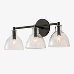antique-brass-recycled-glass-wall-sconce-indoor-for-bathroom