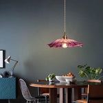 violet-glass-sunflower-pendant-led-light-in-vintage-style