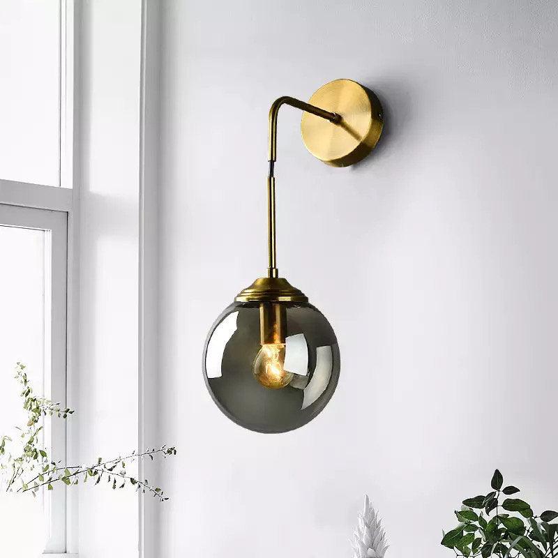 shiny-led-globe-wall-light-in-industrial-loft-style-dangling