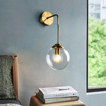 shiny-led-globe-wall-light-in-industrial-loft-style-dangling