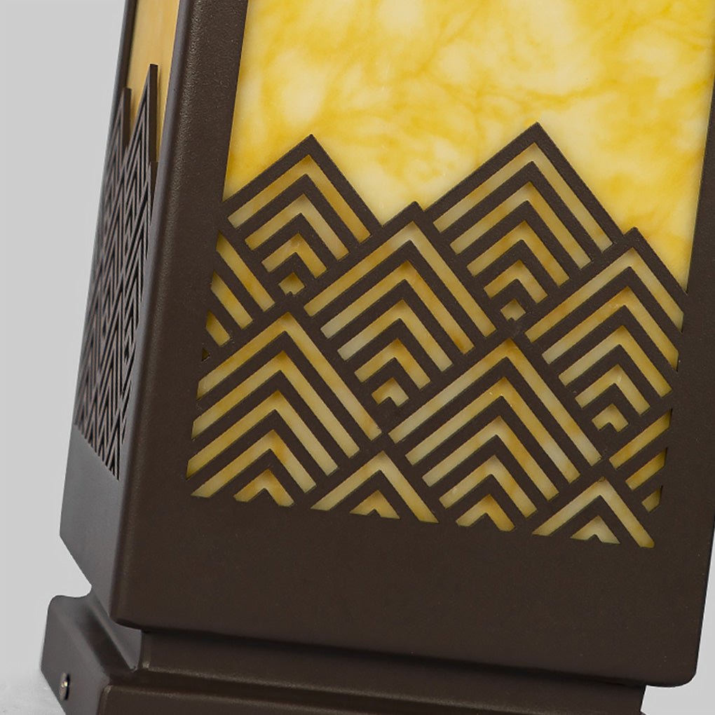 Classical Hollowed Pattern Landscape Decorative Lighting Waterproof Lawn Lamp For Outdoor