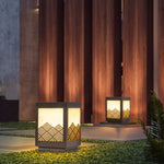 Classical Hollowed Pattern Landscape Decorative Lighting Waterproof Lawn Lamp For Outdoor