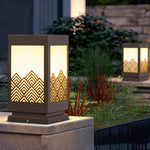 Classical Hollowed Pattern Landscape Decorative Lighting Waterproof Lawn Lamp For Outdoor