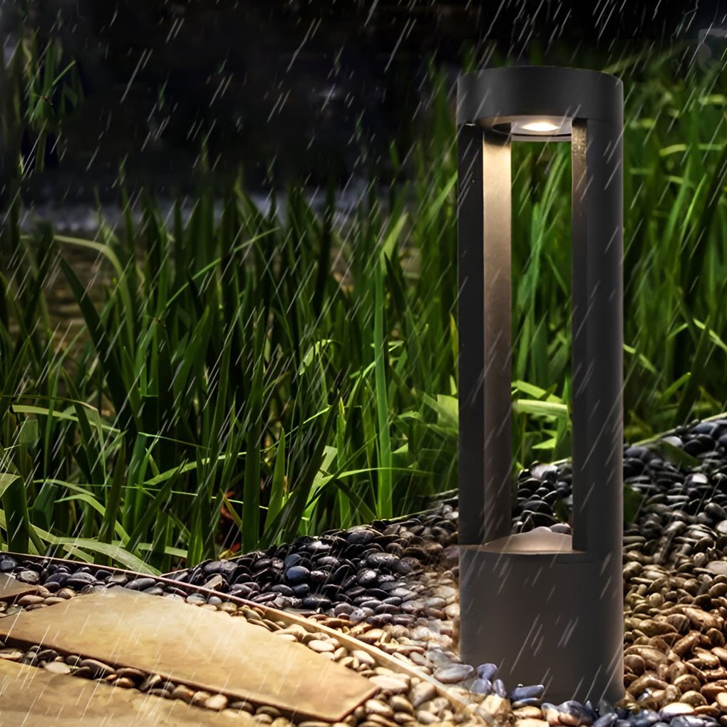 Creative Hollow Cylindrical Shaped Led Lamp Post Lights Outdoor Lights Waterproof Outdoor Pole Light