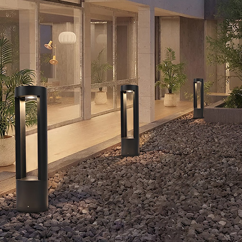 Creative Hollow Cylindrical Shaped Led Lamp Post Lights Outdoor Lights Waterproof Outdoor Pole Light