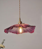 violet-glass-sunflower-pendant-led-light-in-vintage-style