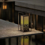 Flower Shaped Hollow Carved Lawn Lamp For Park Garden Landscape Decorative Lighting