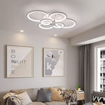 Elegant Semi Flush Mount Ceiling Lights With Unique Overlapping Rings
