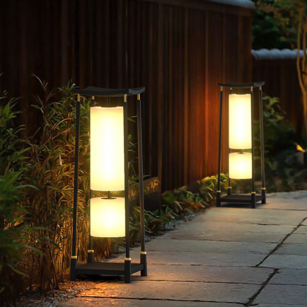 Innovative Asian Style Outdoor Led Landscape Lighting Decorative Solar Post Lights
