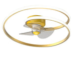 Inverter Stepless Dimming Led Ceiling Fan Light With Remote Control For Living Room Bedroom