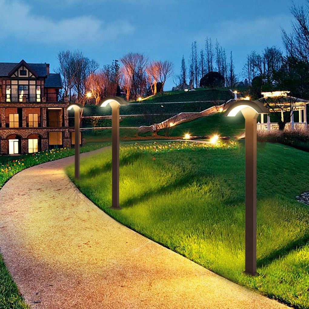 Outdoor Motion Sensor Waterproof Led Fan Shaped Lawn Lamp For Landscape Decorative Lighting