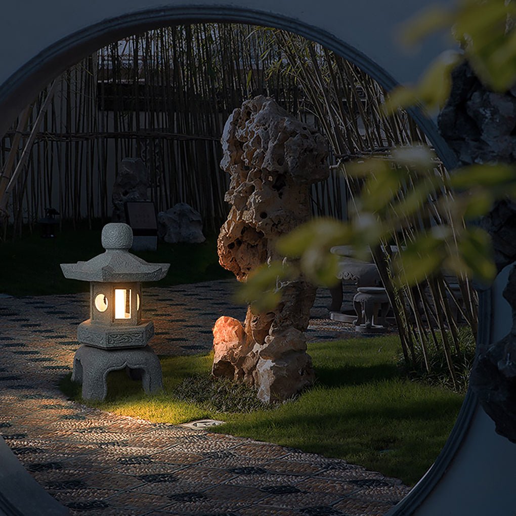 Outdoor Garden Waterproof Landscape Lighting Decorative Imitation Stone Tower Light