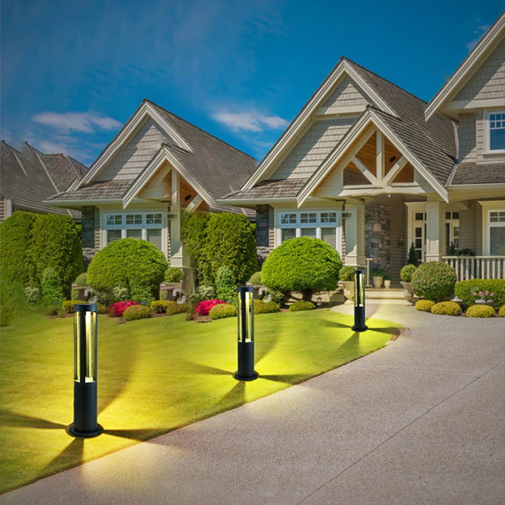 Outdoor Lawn Energy Saving Minimalist Four Column Led Waterproof Courtyard Lamp