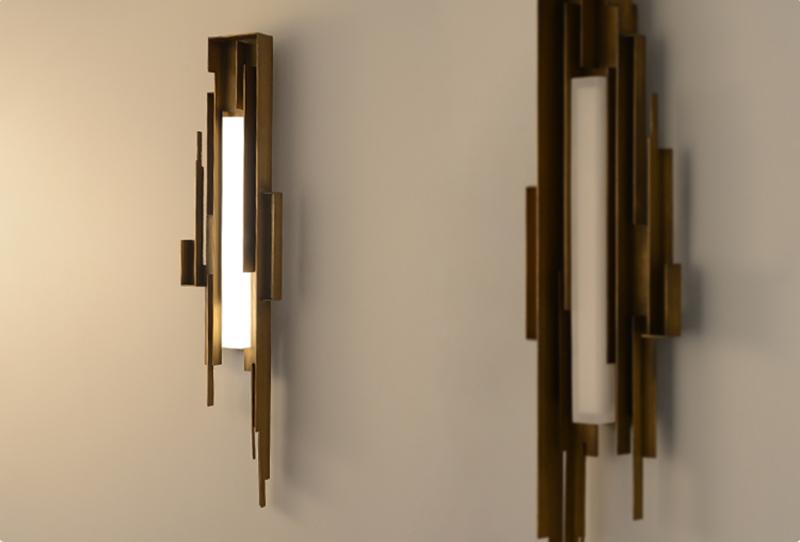 Metal Carved Wall Sconce