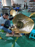 Hammered Brass Hanging Pendant Light