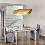 Hammered Brass Hanging Pendant Light