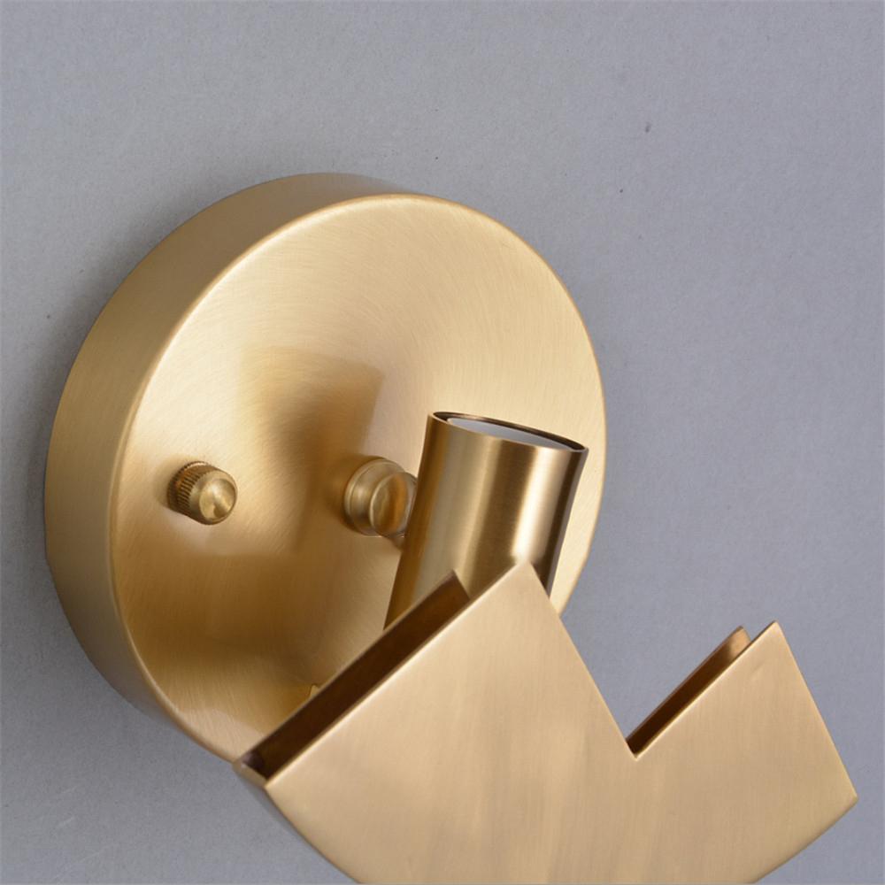 Polished Brass Wall Sconce with Alab