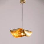 Hammered Brass Hanging Pendant Light