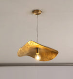 Hammered Brass Hanging Pendant Light