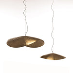 Hammered Brass Hanging Pendant Light