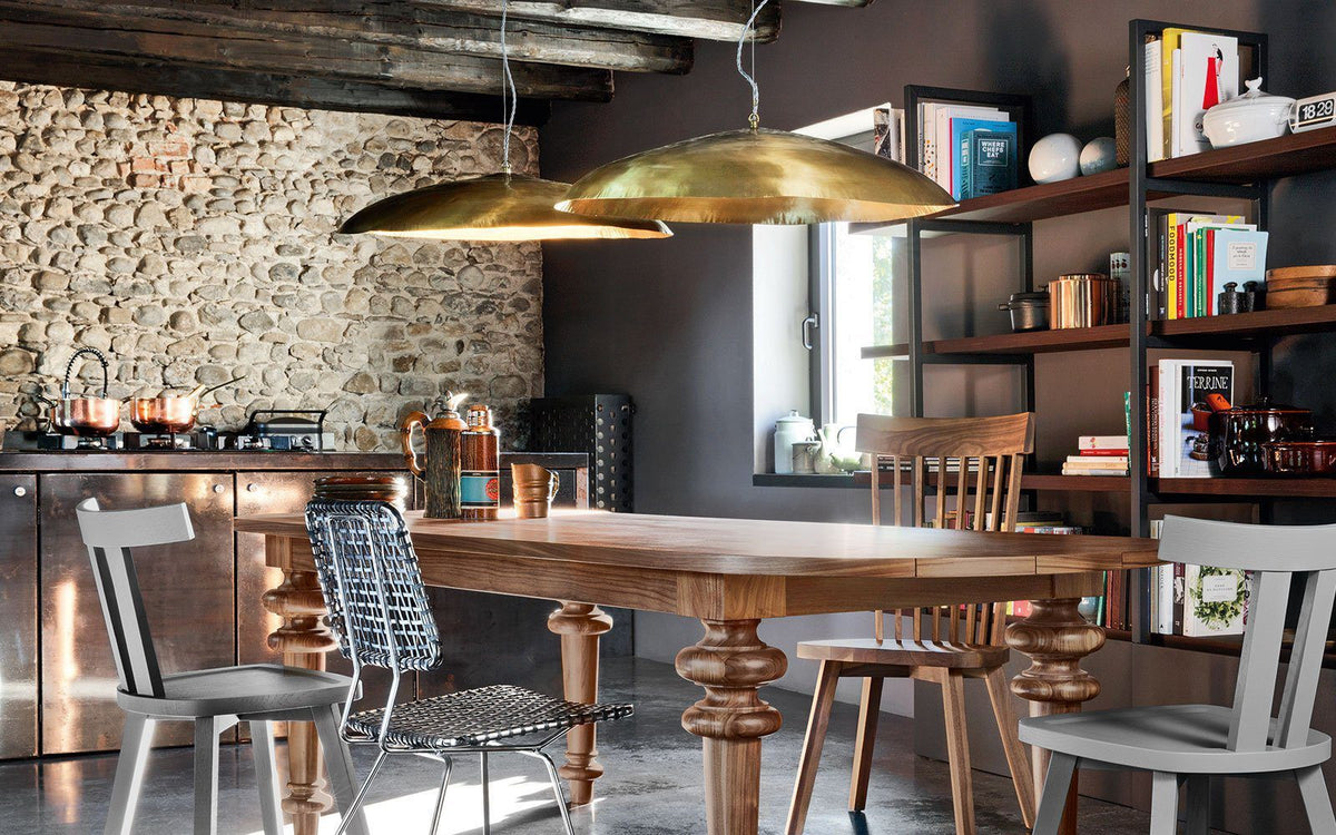 Hammered Brass Hanging Pendant Light