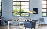 Hammered Brass Hanging Pendant Light