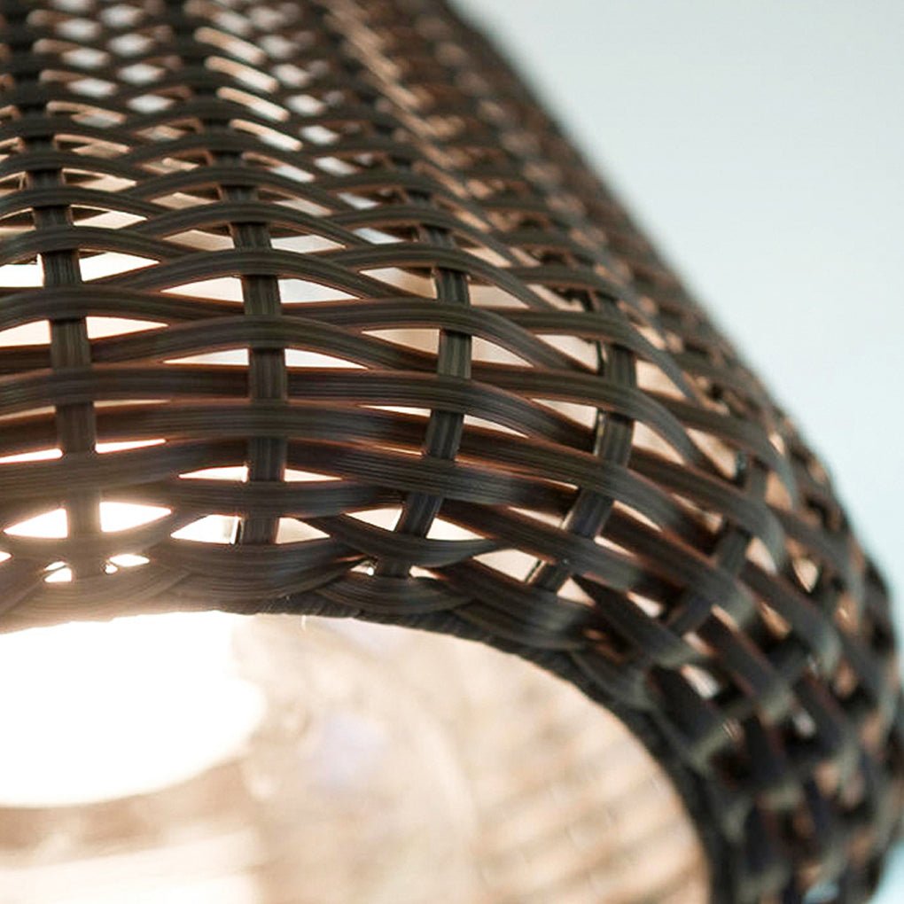 Ralph 1 Light Outdoor Pendant Light Led Suspension Lamp With Rattan Shade