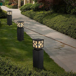 Retro European Square Outdoor Waterproof Led Garden Light Solar Landscape Decorative Lamp