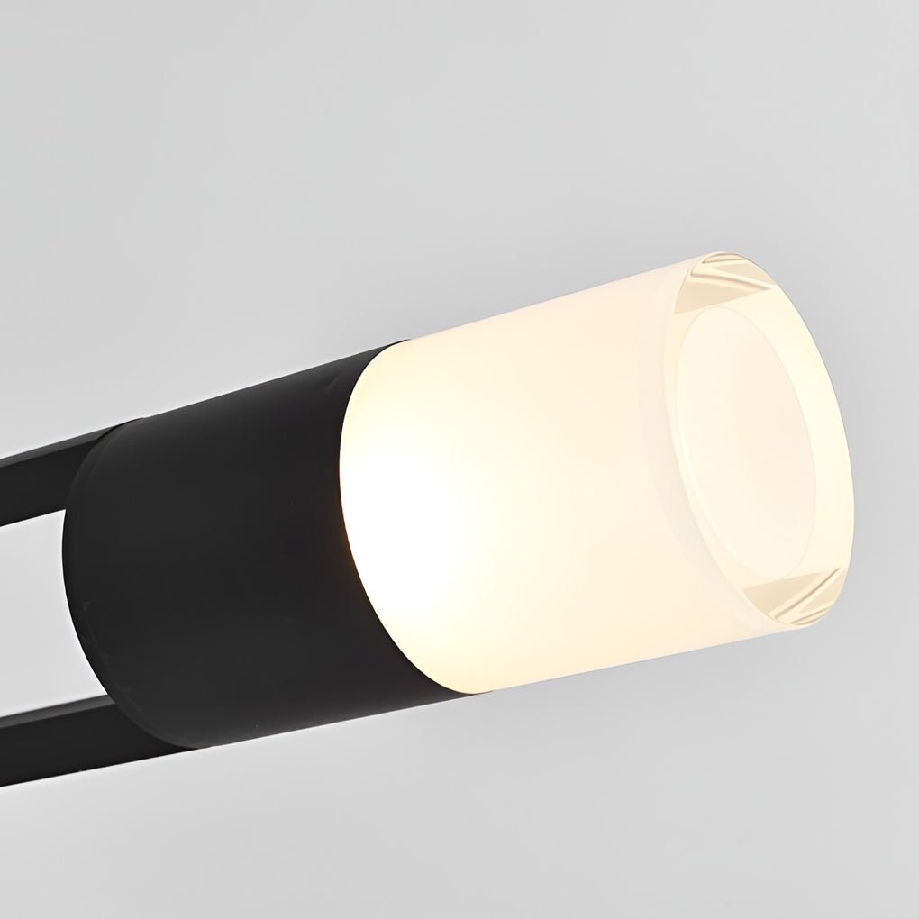 Round Minimalist Outdoor Post Lights Waterproof Led Pole Light Outdoor Lights