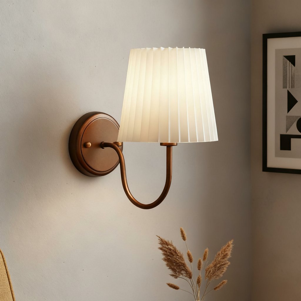 theodore-retro-pleated-fabric-iron-wall-sconce