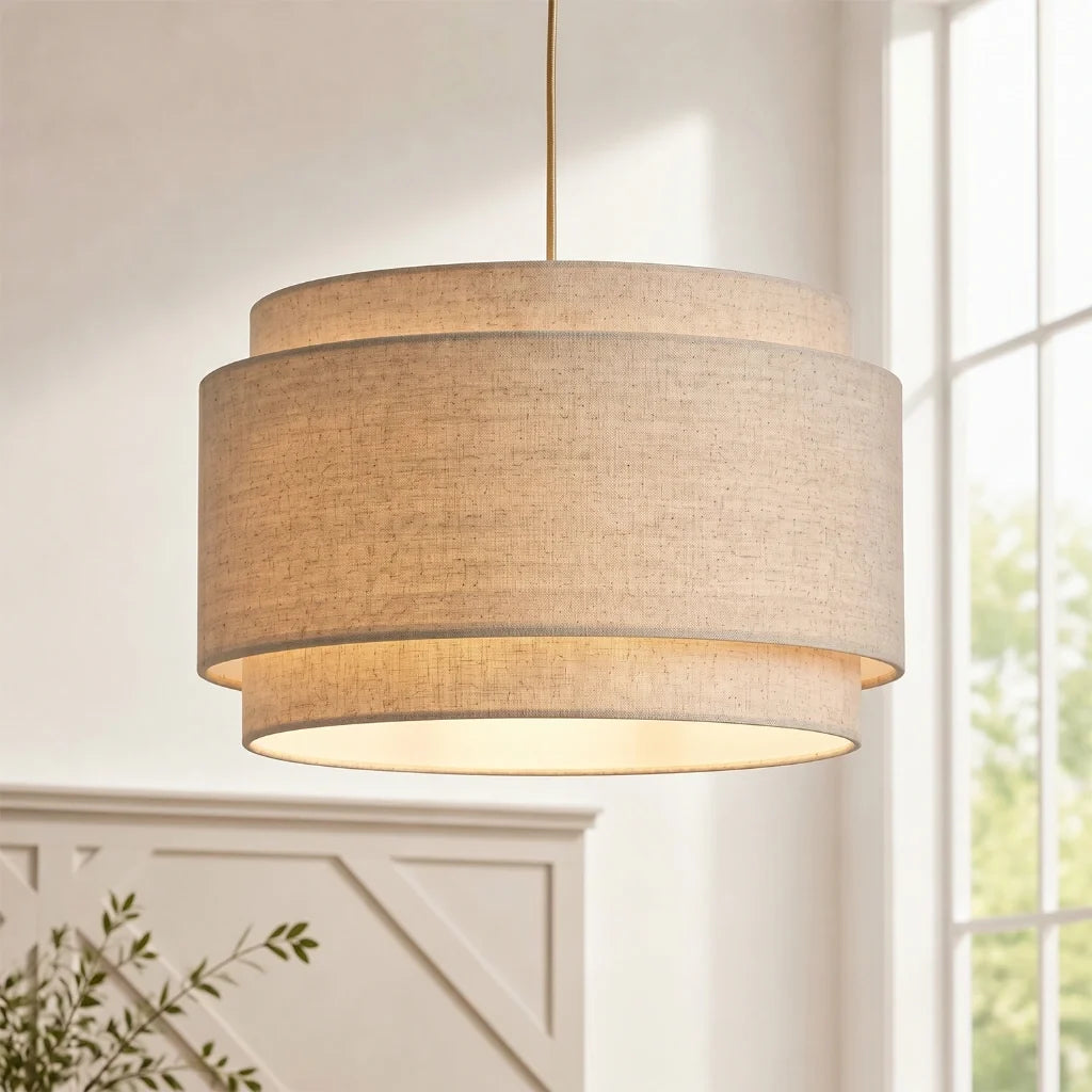 hayden-modern-linen-drum-pendant-light