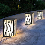 Square Led Waterproof Solar Post Light