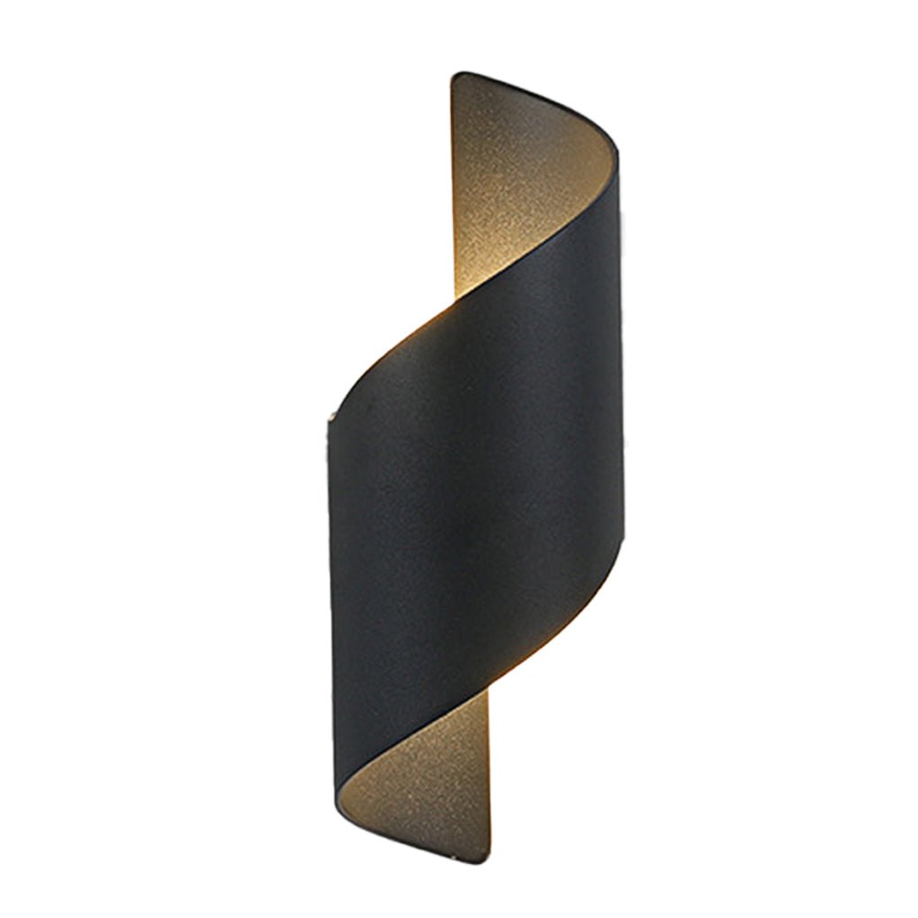 Unique Spiral Design Led Waterproof Two Way Luminous Wall Light For Aisle Balcony