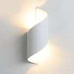 Unique Spiral Design Led Waterproof Two Way Luminous Wall Light For Aisle Balcony
