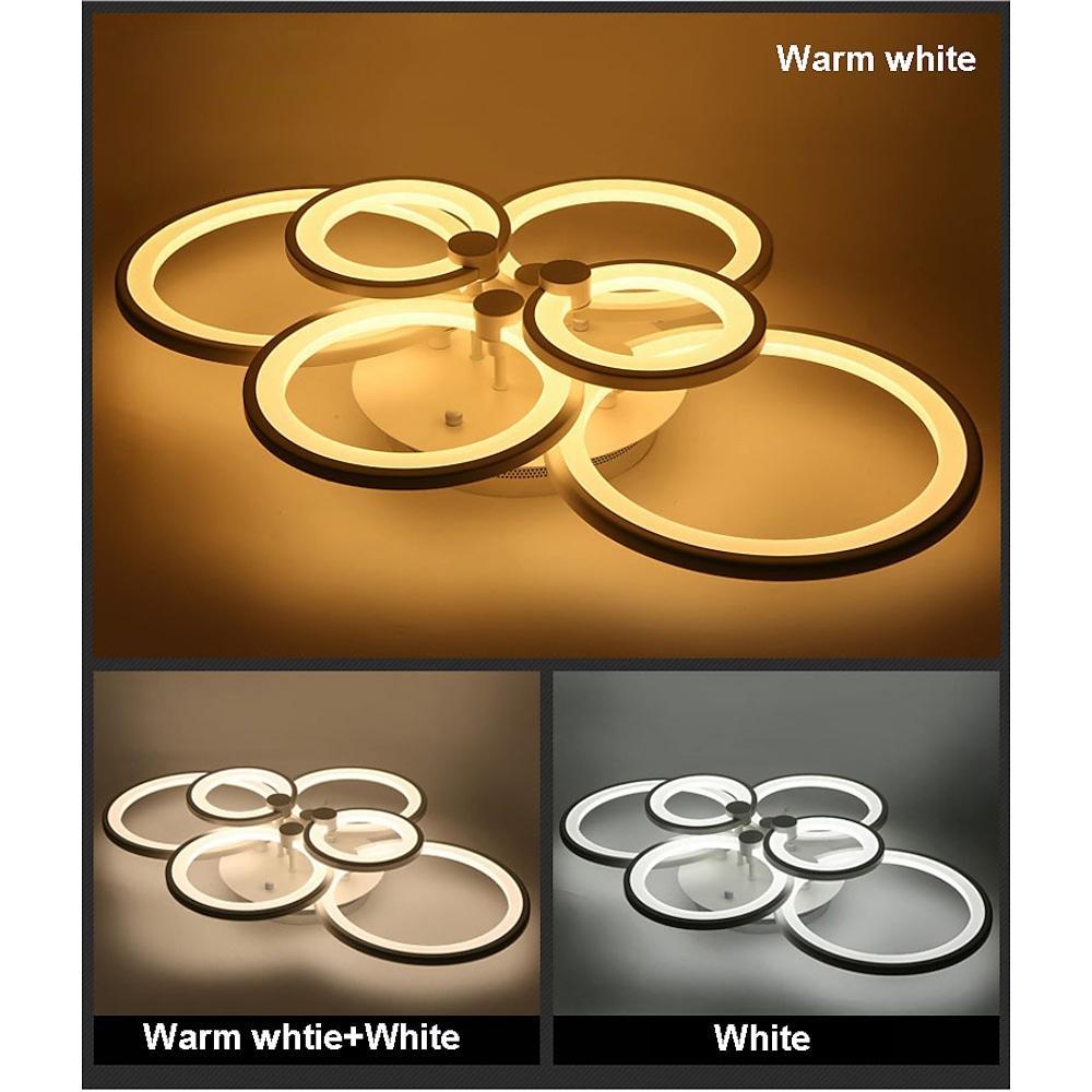 Elegant Semi Flush Mount Ceiling Lights With Unique Overlapping Rings