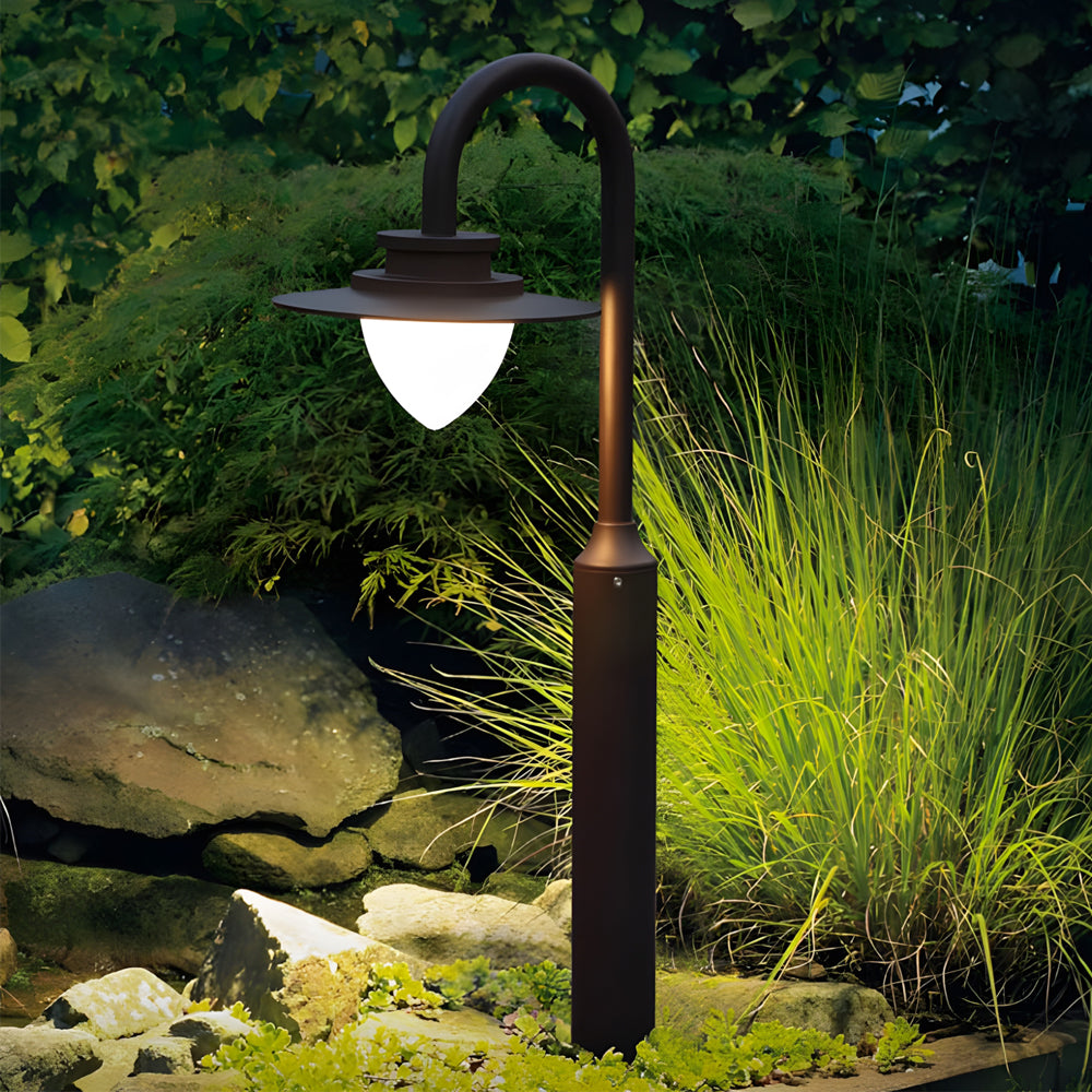 Nordic Minimalist Arc Arm Lawn Lamp Led Waterproof Outdoor Landscape Decorative Lighting