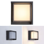 Modern Outdoor Round Square Waterproof Wall Light For Villa Garden Balcony Door Front
