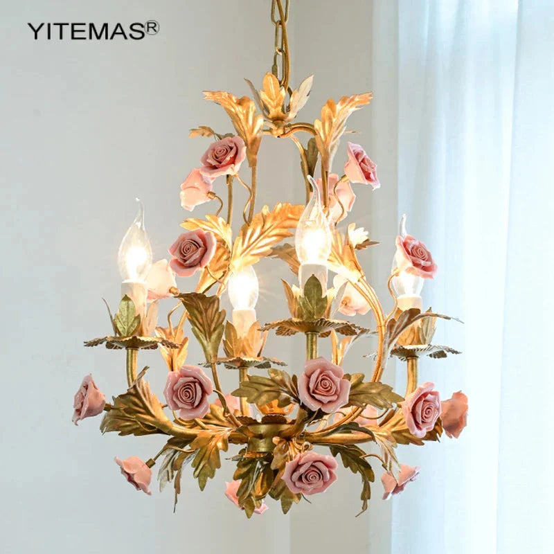 pink-ceramic-flower-chandelier-luxury-gold-princess-chandelier-for-girls-room