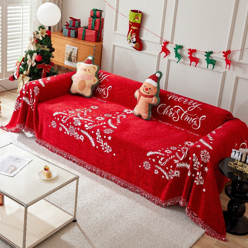 All Season Christmas Sofa Cover