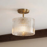 farmhouse-ribbed-glass-drum-shade-brass-semi-flush-mount-ceiling-light