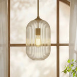 modern-farmhouse-ribbed-clear-glass-pendant-light-for-kitchen-island