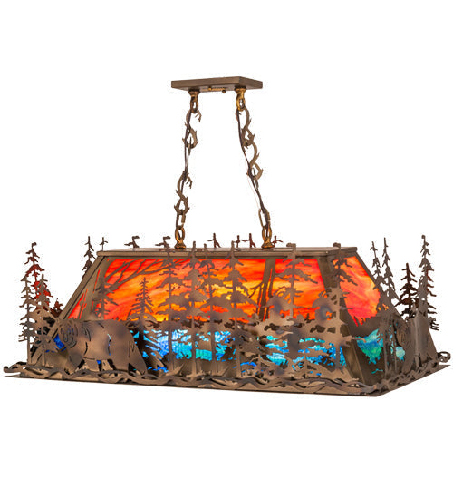 Six Light Oblong Pendant